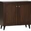 DeckUp Lexis 2-Door Engineered Wood Shoe Rack (Walnut, Matte Finish)
