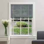 Deco Window 95% Blackout Roller Blinds for Windows (62 Inches W X 84 Inches H, Grey) Sun UV Protection Roll-Up Shades Room Darkening for Home & Office