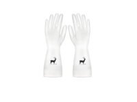 Epsilon Polyvinyl Chloride Reusable Kitchen Cleaner Hand Gloves For Dishwashing Cleaning Gloves For Kitchen Utensils Anti Slip Gloves For Gardening Pet Grooming Car Washing (1 Pair Deer), Pack of 1