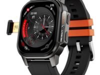 Fire-Boltt Snapp Smart Watch, Selfie Camera, 4G Nano-SIM Slot, 54.1mm AMOLED Display, Play Store- Unlimited apps, 1000mAh Battery, 2GB/4GB RAM + 16GB/64GB ROM (Archaic Black)