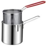 FlairFInds Stainless Steel Deep Fryer Pot | Detachable Fryer Pan With Basket | Deep Fry Pan For Home & Kitchen | Cookware Tool | Kitchen Tool & Accessories