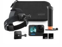 GoPro Hero12 Bundle Pack - Includes Hero12 Action Camera, 2-Batteries, Floating Hand Grip, Head Strap, Curved Adhesive Mount, Mounting Buckle, Carrying Case (1-Yr International + 1-Yr India Warranty)