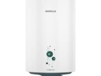 Havells Monza 15 Litre Storage Wall Mount Water Heater | Feroglas Coated Tank, Heavy Duty Heating Element | Warranty: 5 Year on Tank, Protective Anode Road, 8 Bar Working Pressure | (White)