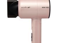 Ikonic Mini Vibe Hair Dryer 1200W with 2 Speed Setting Cool Shot Overheat Protection, Compact Design, Travel Friendly,Glossy Finish Look, All Hair Type, Pink