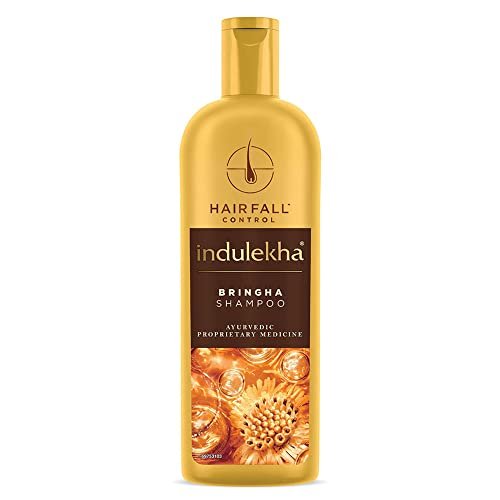 Indulekha Bringha, Shampoo, 200ml, for Hair Fall Control, with Bringharaj Extracts, Amla, Shikakai, Paraben-Free, for Men & Women