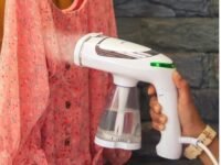 Instacuppa 1600W Portable Garment Steamer With 250Ml Tank & 3 Adjustable Settings,Vertical & Horizontal Steam,Includes Soft Cushion,Crease Clip,Long Brush,Travel Adapter,Measuring Cup - 1600 Watts