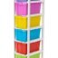 JUTERI Plastic Studio 6 XL Free Standing Chest of Drawers (30 Cm X 38 Cm X 116 Cm) Standard (Multicolour, 6XL Multi Big Size(6XL), Matte)