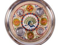 Jaipur Ace Diwali Pooja Thali - Design for Diwali Festival Ethnic Puja Thali Gift for Diwali, Home, Temple, Office, Wedding Gift (Pattern 1)
