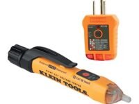 Klein Tools NCVT1XTKIT Non-Contact Low Voltage Tester Pen and GFCI Outlet Premium Test Kit, 70V to 1000V AC, Detects Common Wiring Problems