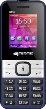 Micromax S116, Dual Sim Keypad with Long Lasting Battery & Dedicated Notification Ring, Wireless FM with Auto Call Recording | Blue