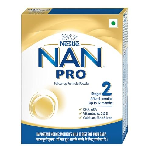 NAN Pro Stage 2 Follow-Up Formula Milk Powder For Babies (After 6 Months), - With Dha-Ara, 400G Bag-In-Box Pack, Infant