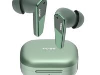 Noise Buds N1 Pro in-Ear Truly Wireless Earbuds with Metallic Finish, ANC(Upto 32dB), 60H of Playtime, Dual Pairing, Instacharge(10 min=200 min), BT v5.3(Chrome Green)