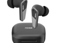 Noise Newly Launched Buds N1 Pro in-Ear Truly Wireless Earbuds with Metallic Finish, ANC(Upto 32dB), 60H of Playtime, Dual Pairing, Instacharge(10 min=200 min), BT v5.3(Chrome Black)