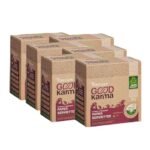 Origami Good Karma 1 Ply Unbleached Sustainable Tissue Paper Napkins - Pack of 6 (100 Pulls Per Pack, 600 Sheets)