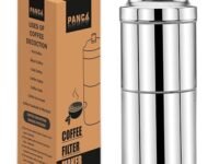 PANCA South Indian Filter Coffee Maker 200 ML,2-4 Cups Stainless Steel Coffee Maker, Drip Coffee Brewer, Madras Kaapi Kappi, Coffee Decoction Maker