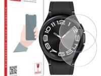 POPIO Tempered Glass Screen Protector for Samsung Galaxy Watch 6 Classic & Samsung Galaxy Watch Ultra (47mm) (1.5" inch), Pack of 2
