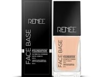 RENEE Face Base Liquid Foundation - Cappuccino, 23ml | Enriched with Hyaluronic Acid & Vitamin E, Provides SPF 8 Protection, Weightless, Long-lasting Matte Finish
