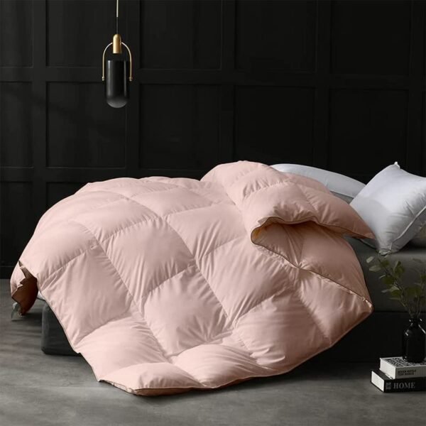 Razzai 500 GSM Winter Comforter Premium Collection Quilted Comforter (92" x 106" Inches/233cm x 269cm) - King Size Comforter|Peach