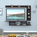 Redwud Henley Engineered Wood TV Entertainment Unit/Wall Mounted TV Uni, (Wenge, D.I.Y) - Ideal for Upto 52"