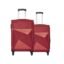 Safari Prisma 55 Cms & 65 Cms Small & Medium Polyester Soft Sided 4 Spinner Wheels Luggage/Speed_Wheel Suitcase/Trolley Bag-Red, 67 Centimeters
