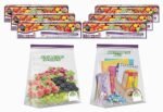 Shalimar Zip 'N' Lock Bag Press Fit (Reusable) Size (Large) Ziplock Bag/Vegetable Bag/Freeze Bag/Multi-Purpose Storage Bag Pack Of - 6 (90 Bags) Natural, Plastic