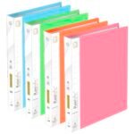 Shuban 30 Pocket Set of 4 A4 Size Presentation Display Book Folder File Binders with Plastic Clear Sleeves Document Organizer for Music Sheets Artwork Drawing for School Office