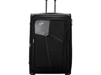 Skybags Rubik 79 cms Large Check-in Polyester Soft Sided 4 Wheels 360 Degree Rotation Luggage/Suitcase/Trolley Bag- Black