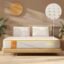 SleepyCat Latex Mattress | Firm, Orthopedic 8-inch Hybrid Mattress with Pinhole Tech Latex & Memory Foam Layers | 5-Zone Support and Bamboo Cover (Double Size, 75x48x8inches)