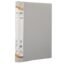 Solo 2-D A4 Ring Binder File Folder, Office Document Organizer with Inside Pocket, Presentation Display Plastic File for Certificates, Portfolio, Papers & Projects (Grey)