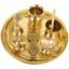 Spillbox Swastik Christmas Plates Aluminium Gold Color