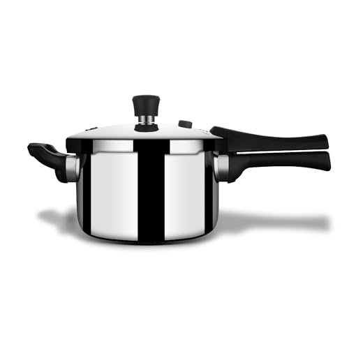 Stahl Xpress Cooker Triply Pressure Cooker Tall, Induction Cooker, Outer Lid Pressure Cooker 5 L, Induction & Gas Stove Compatible, 5 Years Warranty