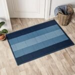 Status Contract Anti Slip Front Door Mat|(38x58cm) Living Room Rug for Entrance Door|Polypropylene Floor Mats for Home|Essential Small Rug for Office, Bedroom & Kitchen| (Blue), Rectangular