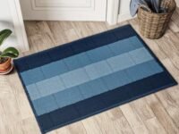 Status Contract Anti Slip Front Door Mat|(38x58cm) Living Room Rug for Entrance Door|Polypropylene Floor Mats for Home|Essential Small Rug for Office, Bedroom & Kitchen| (Blue), Rectangular