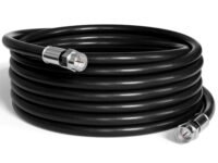 THE CIMPLE CO 100' Feet, Black RG6 Coaxial Cable (Coax Cable) with Weather Proof Connectors, F81 / RF, Digital Coax - AV, Cable TV, Antenna, and Satellite, CL2 Rated, 100 Foot
