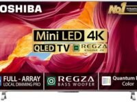 TOSHIBA 139 cm (55 inches) 4K Ultra HD Smart Mini LED QLED TV 55M650MP (Black)