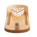 Trinkets & More® - Miniature Bowling Ball Game | Desktop Office Indoor Games | Corporate Training and Workshop | Stress Relief for Adults and Kids