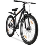Urban Terrain Bolt Cycle 27.5 inch Single Speed with Front Suspension & Dual Disc Brake Bicycle for Men/Boys Mountain Bike UT5001S27.5 | Ideal for 15+ Years, Unisex, Frame Size : 17.5 inch, Black