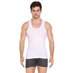 VIP Supreme Men's Sleeveless Cotton Vest (Pack of 3)(M,White RN)