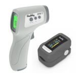 Vandelay Oximeter & Infrared Thermometer Combo (Grey)