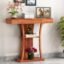WoodMarwar Sheesham Wood Console Table for Living Room | Solid Wood Foyer Tables for Entryway with Drawer & Shelf Storage | Wooden Side Entrance Table for Home & Office | Roswood, Honey Finish
