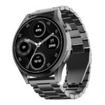 boAt Lunar Embrace w/ 1.51" (3.8 cm) AMOLED Display, BT Calling, Functional Crown, Metal-Built, 100+ Sports Mode, Animated Watch Faces, Built-in Games, Smart Watch for Men & Women(Steel Grey)