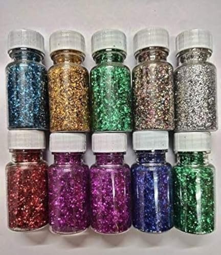 3A Featuretail Glitter Sparkle Powder :Pack of 12 Color : 7g Each Color