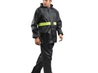 Bloomingdale Rain Coat for Men & Women Waterproof Bike Raincoat for Men with Pant Set Reflective Raincoat for Women, Boys & Girls Adjustable Top and Bottom Rain Coat for Women with Bag - Black