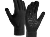 Boldfit Winter Gloves for Men & Women with TouchScreen Finger Bike Winter Hand Gloves for Men Woolen Winter Gloves for Women Thermal Hand Gloves for Winter Warm Gloves Winter Wear Unisex - Black 1Pair