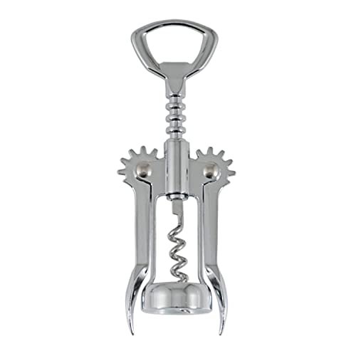 REETIK FASHION HUB 1 Psc Wing Corkscrew, Wine Beer Bottle Opener, Wine Corkscrew for all Cork Stoppered and Beer Cap Bottles Used in Kitchen Chateau Restaurant Bars for Wine Enthusiast Waiters -Silver