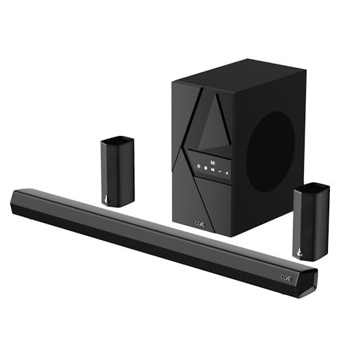 boAt Aavante Bar 3600 Bluetooth Soundbar w/ 500W RMS Signature Sound,5.1 Channel Surround Sound,BTv5.3, Wall Mountable Design,Bass&Treble Controls&Master Remote Control(Premium Black)
