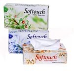 SofTouch 2 Ply Face tissue paper 100 pulls 200 sheets Each Box- Set of 3 (Multicolor)