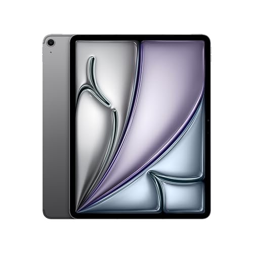 Apple iPad Air 13″ (M2): Liquid Retina Display, 512GB, Landscape 12MP Front Camera / 12MP Back Camera, Wi-Fi 6E + 5G Cellular with eSIM, Touch ID, All-Day Battery Life — Space Grey