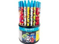 Apsara Disney & Marvel Assorted Round Rotating Dispenser Premium Pencils - Mickey Mouse, Princess, Frozen 2, Avengers - Super Fun Extra Dark Pencils for Kids (Pack of 50)