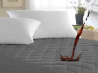 Ayka Waterproof Cotton Quilted Mattress Protector King Size Breathable Hypoallergenic Noiseless Ultra Soft Fitted Bed Protector 84x72 inch Mattress/Bed Cover (King 84x72 inch | 7x6 ft, Grey)